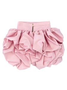 Balmain Cloud Skirt In Marshmallow Pink photo 4