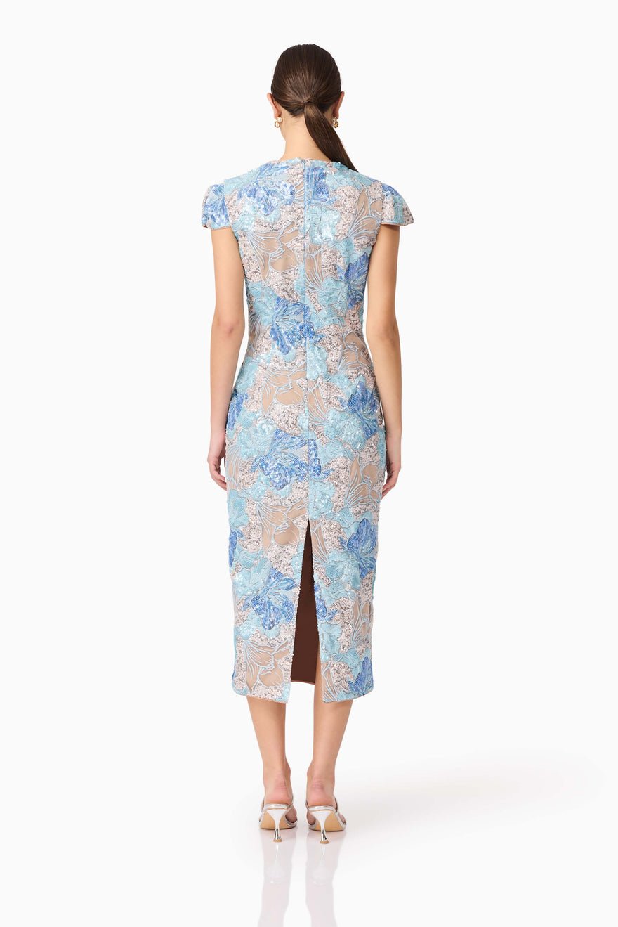 Elliatt Leonie Midi Dress - Blue photo 2
