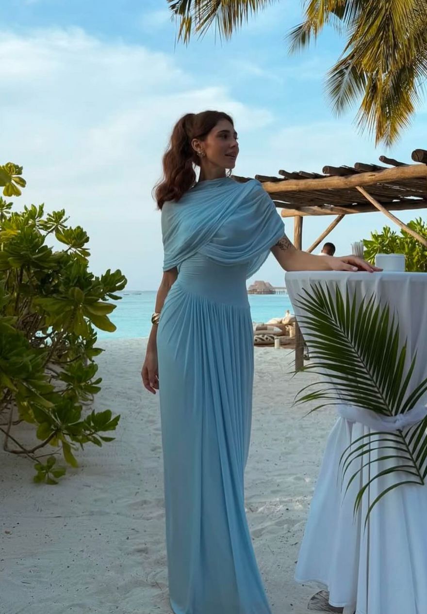 Deme By Gabriella Jasmine Maxi Dress - Baby Blue photo 3