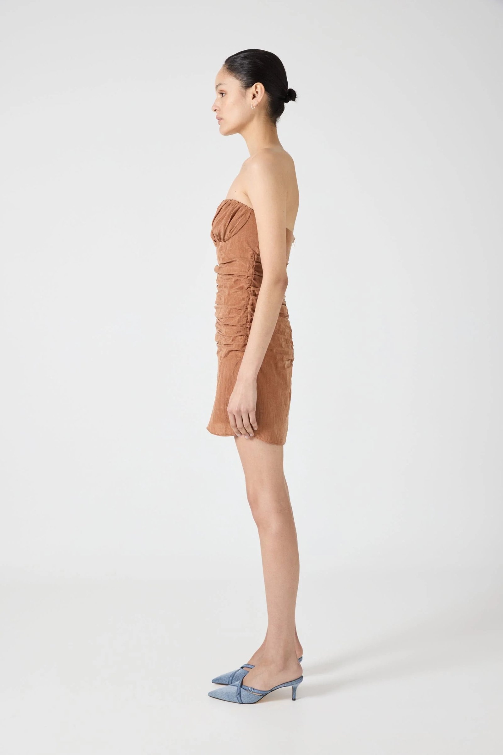 THIRD FORM ECLIPSE MINI DRESS - RUST photo 5