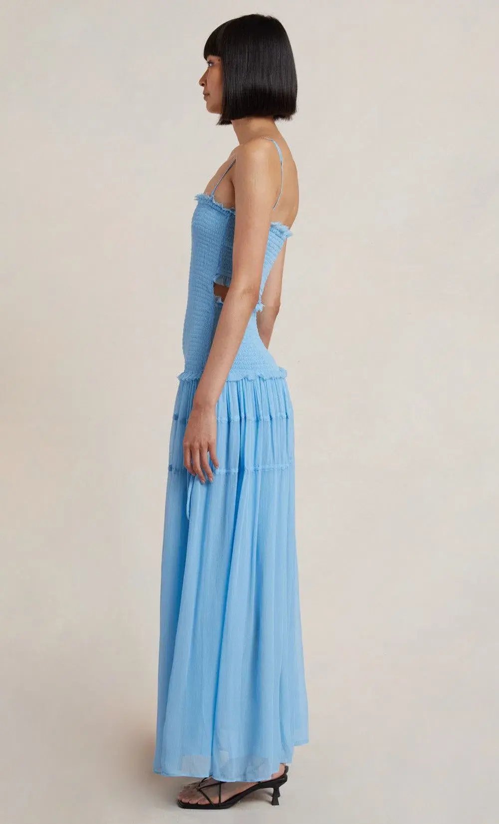 Bec and Bridge Charlotte Cut Out Maxi Dress Blue Size 8 photo 2
