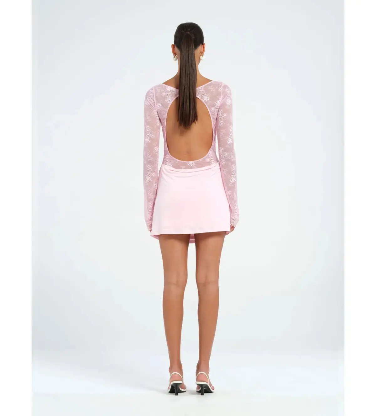 Benni Oskar Mini Dress in Baby Pink Size AU 10 photo 3