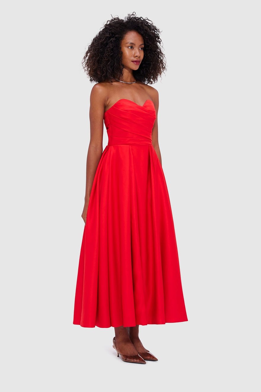 Leo Lin Jessica Bustier Gown - Red photo 4