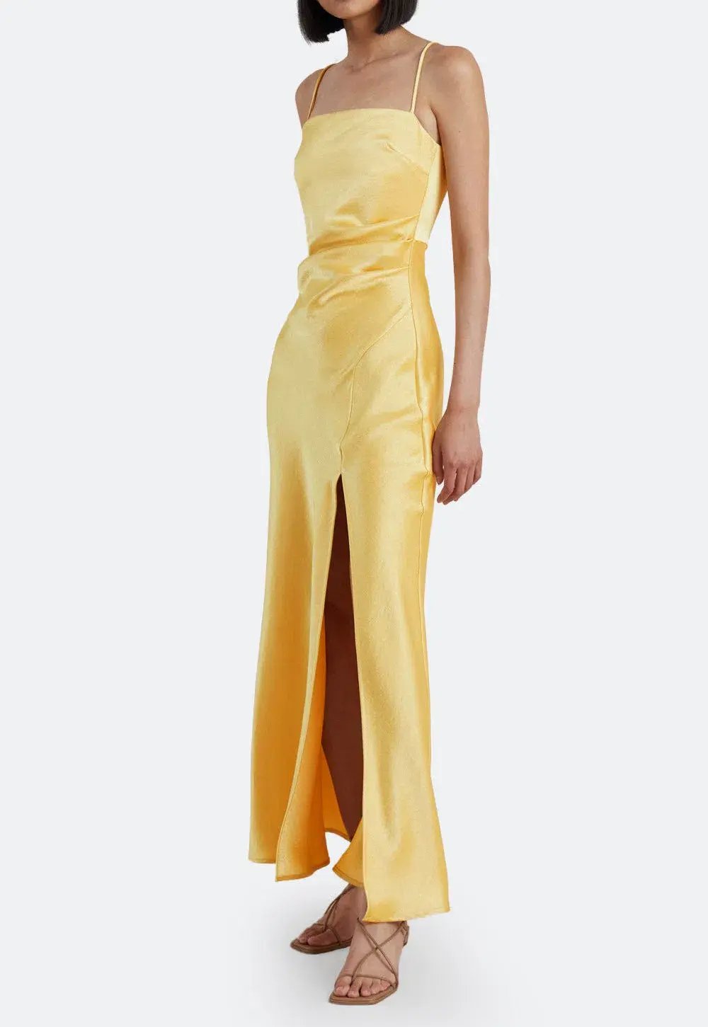 Bec & Bridge Nadia Maxi Dress Straw Size 8 photo 2