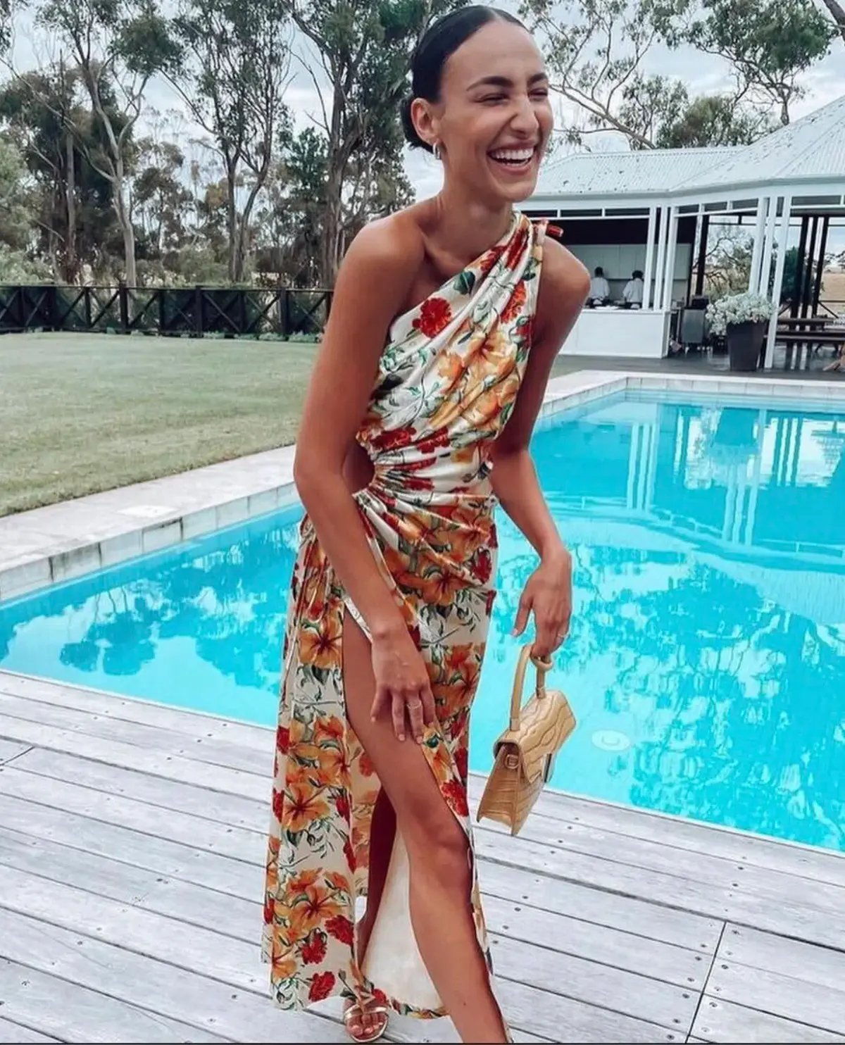 Sonya Moda Nour Maxi Dress Yarden Floral Print Size 6 photo 4