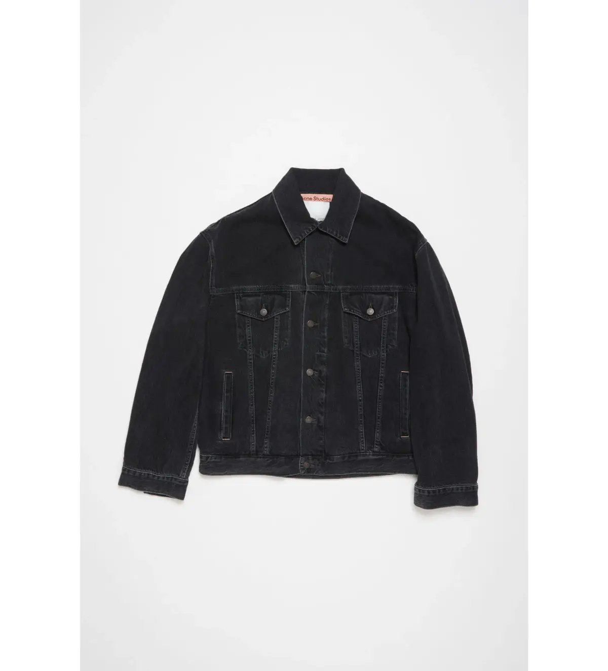 Acne Studios Denim Jacket in Black Size 8 photo 4