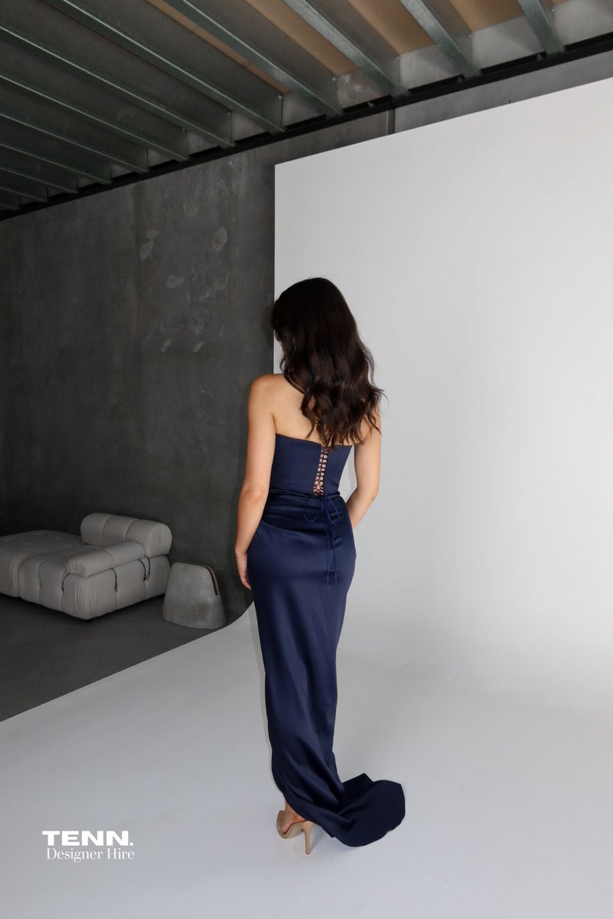 Lia Stublla Diour Gown - Navy photo 4