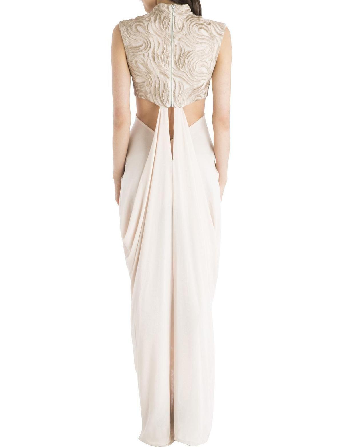 Carla Zampatti Vintage Lace Opera Gown Blush Size 4 photo 3