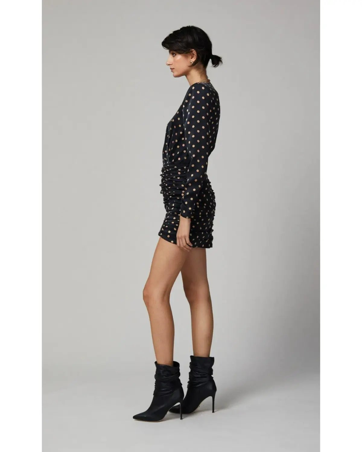 Bec & Bridge Paradis Long Sleeve Mini Dress Black Size AU 10 photo 3