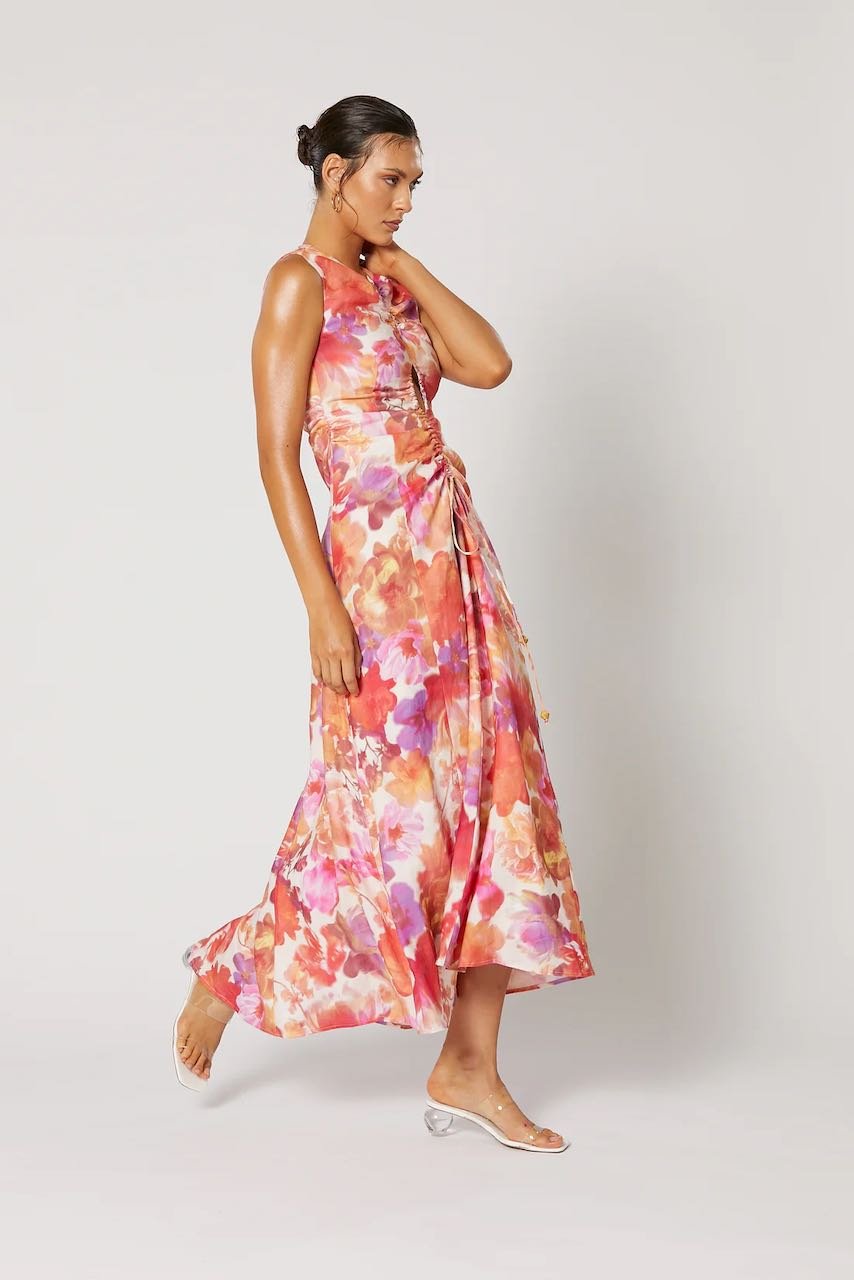 WINONA SANTA ROSA KEYHOLE DRESS - MULTI photo 4