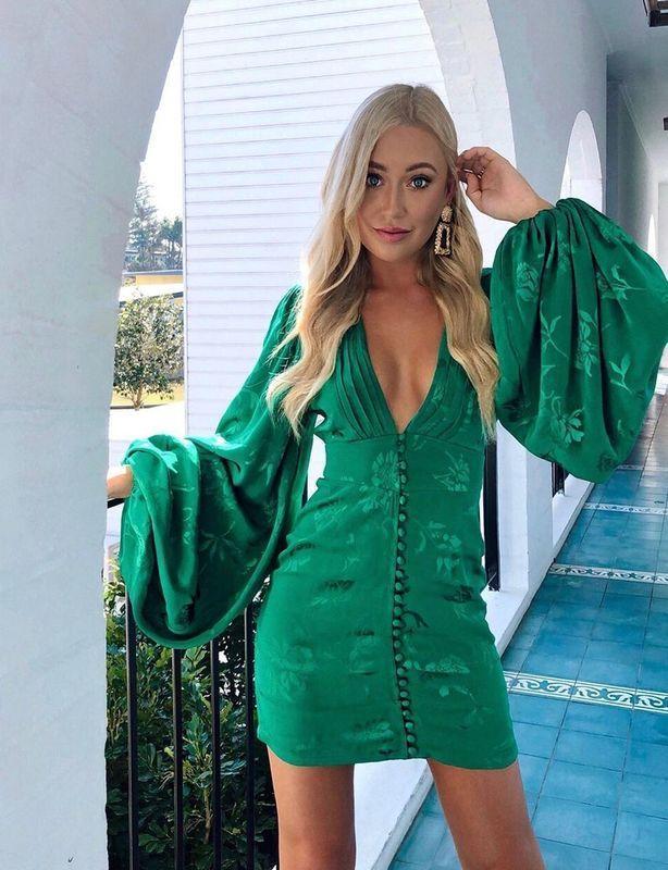 Rat & Boa Isabella Dress Green XS/AU 6 photo 4
