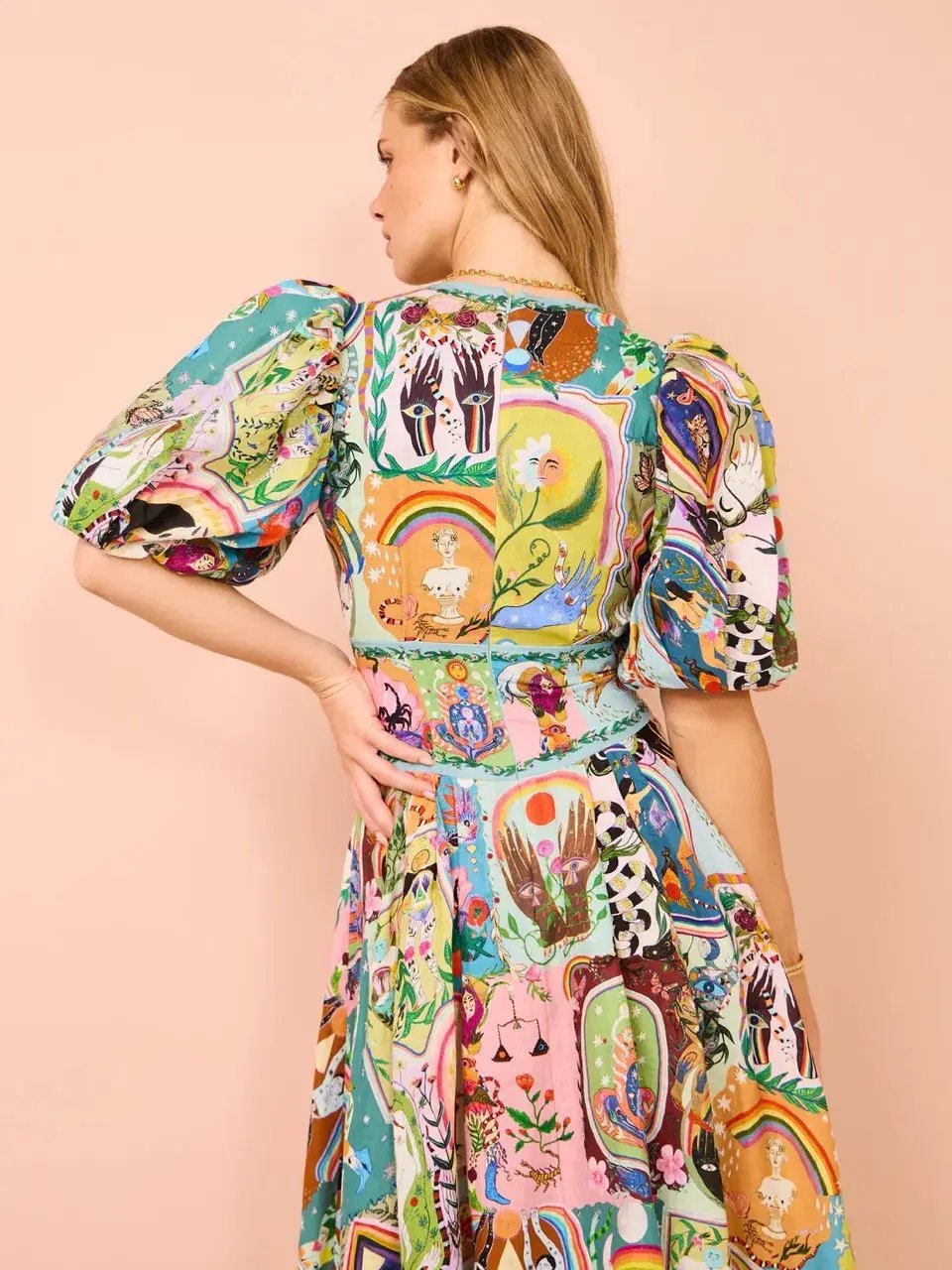 Alemais Evergreen Midi Dress Multi Size 8 photo 17