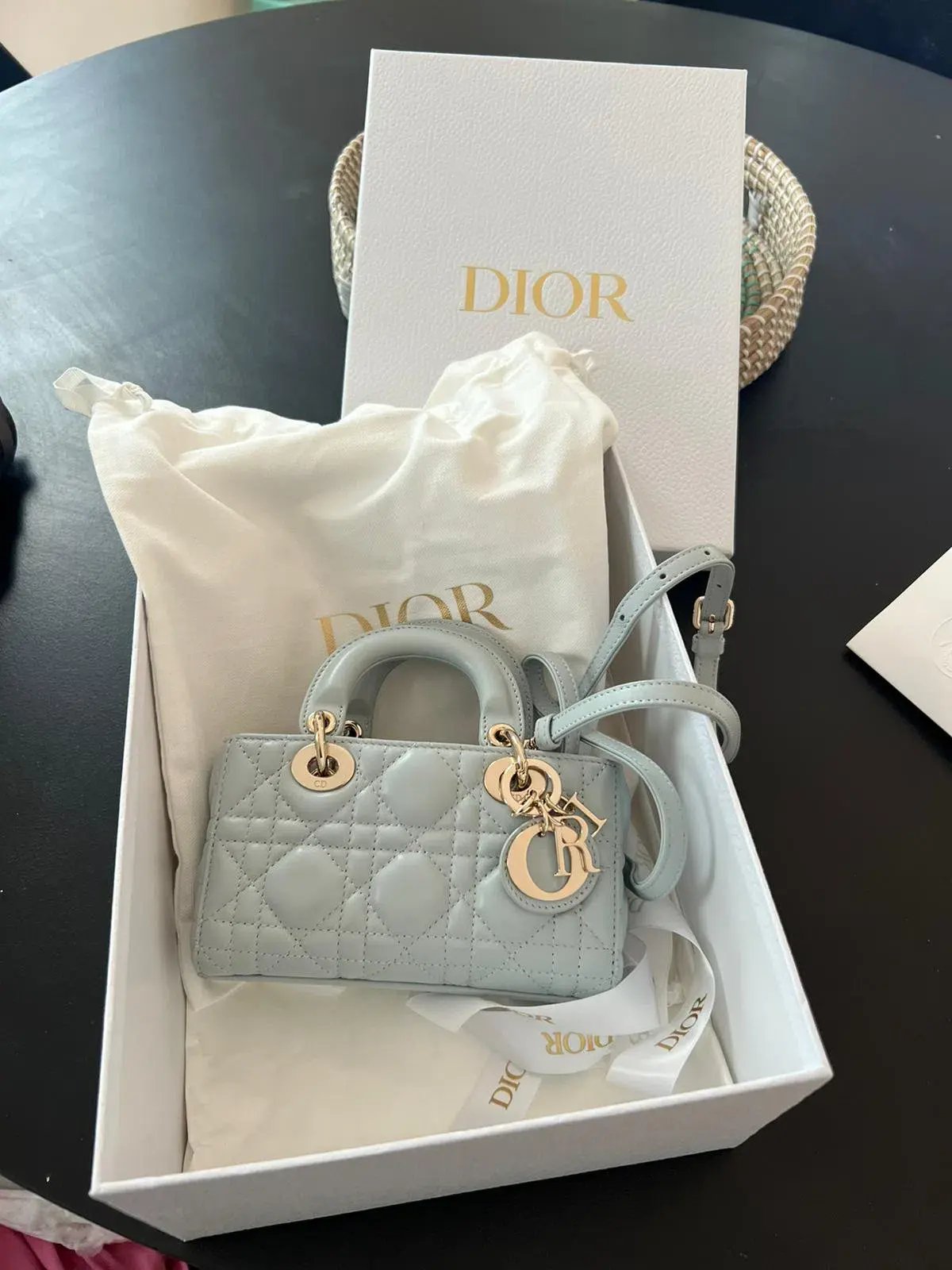 Dior Lady D-joy Micro Bag blue photo 2