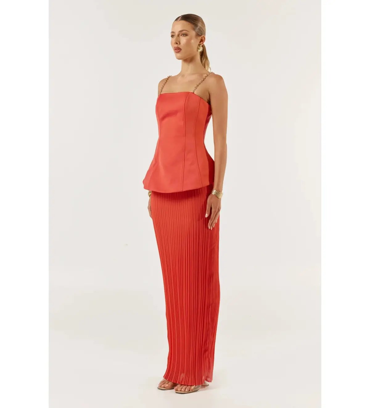 She is OLLÁ Marcelle Maxi Dress Red Size S/AU 8 photo 3