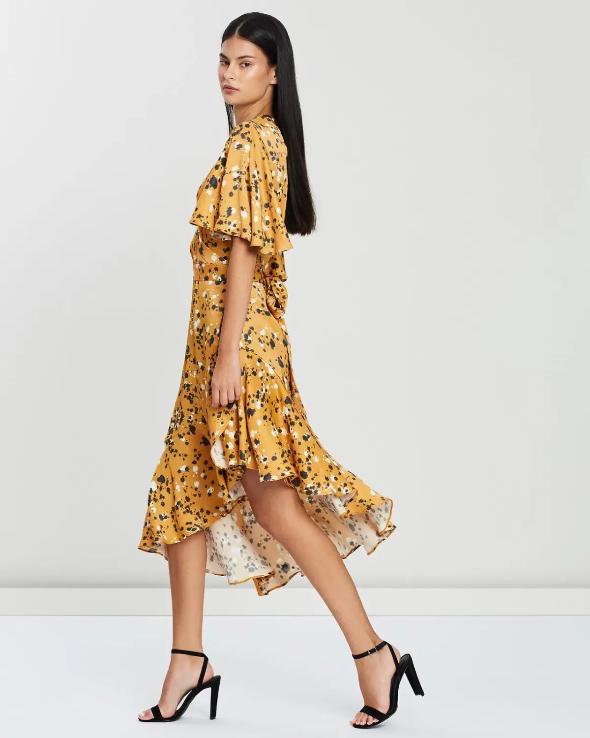 Lover Artiste Wrap Dress Print Size 14 photo 2