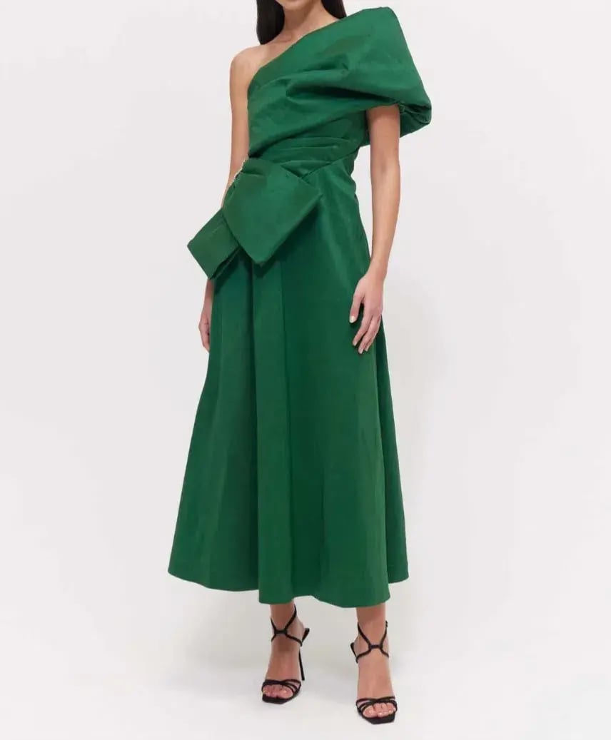 Rachel Gilbert Archer Dress in Green Size 10/M photo 2