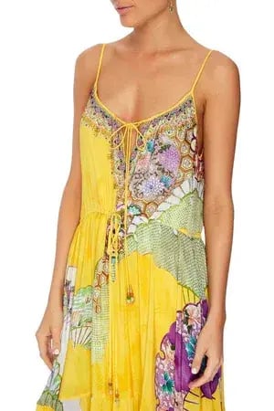 Camilla Golden Years Dress With Front Tie Detail Print Size (M) photo 6