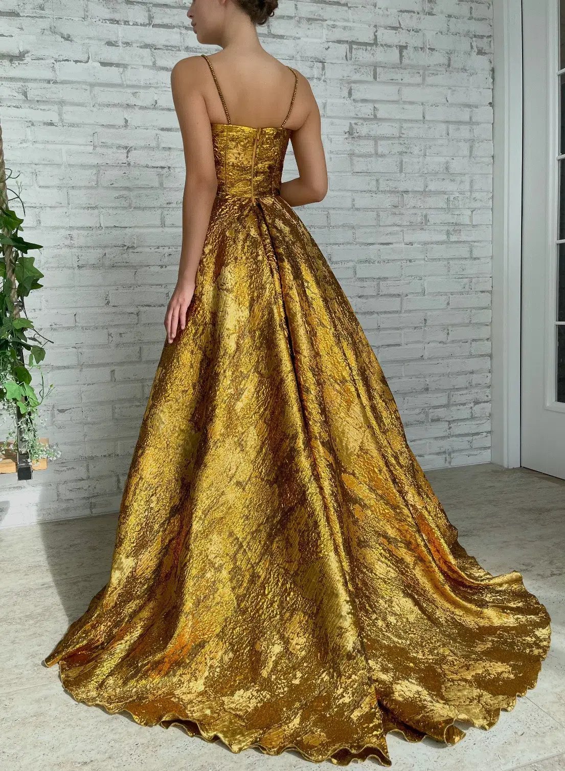 Teuta Matoshi Autumn Leaves Gown photo 4