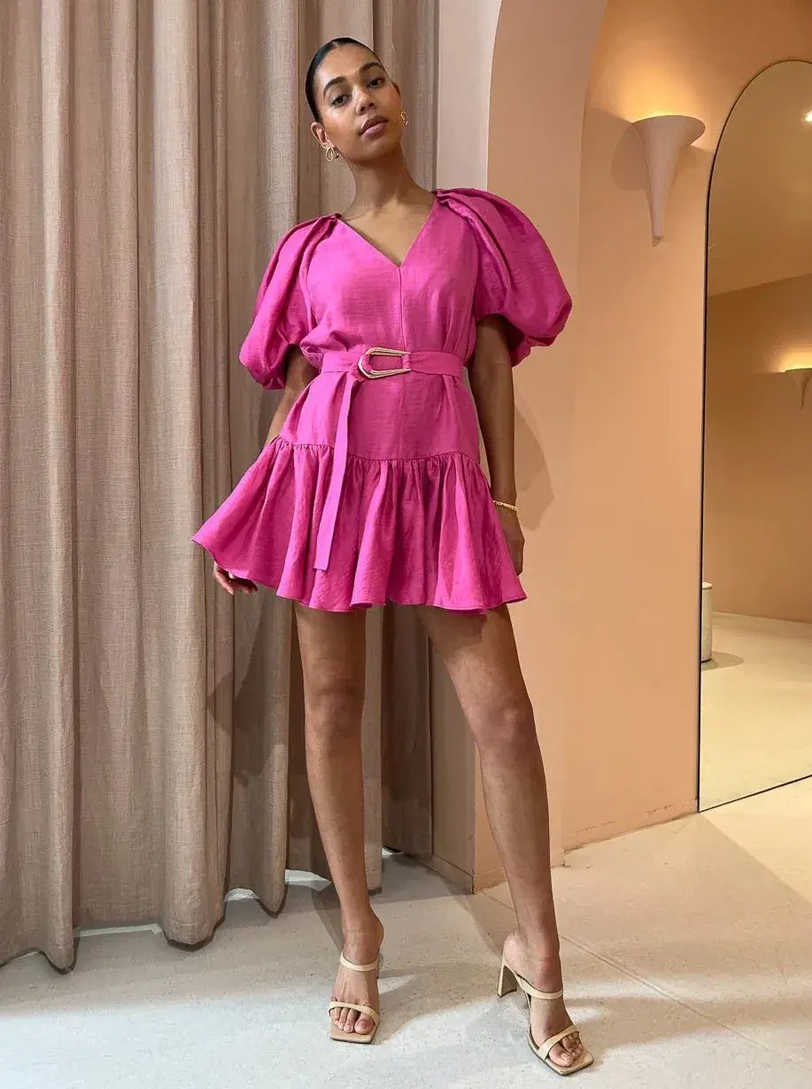 Acler Wheatland Dress in Flamingo Pink Size 8 photo 3