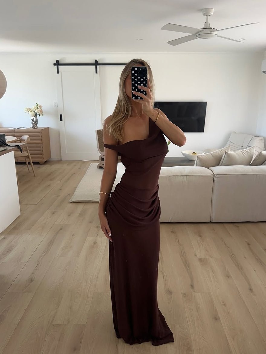 Natalie Rolt Cadence Gown in Espresso photo 4