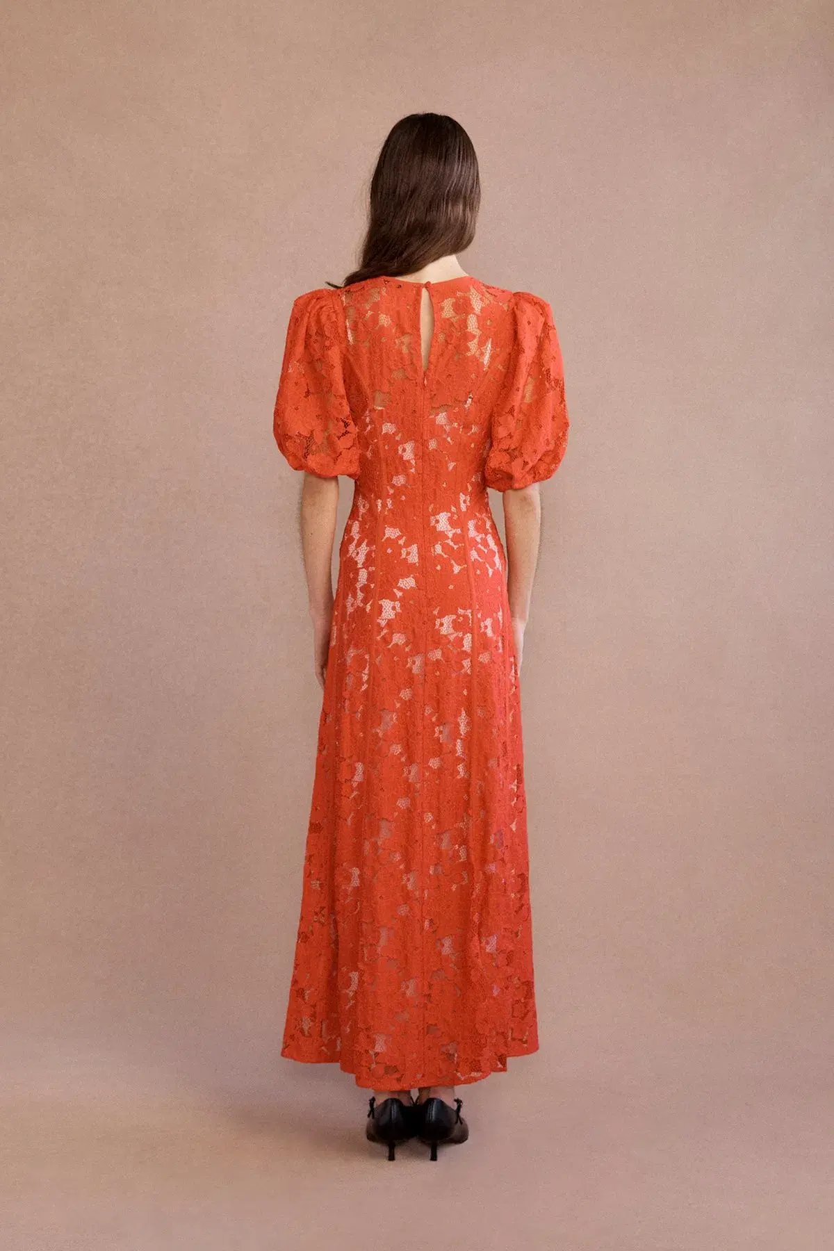 Lovaan Adeline Midi Dress Cherry Size 8 photo 3