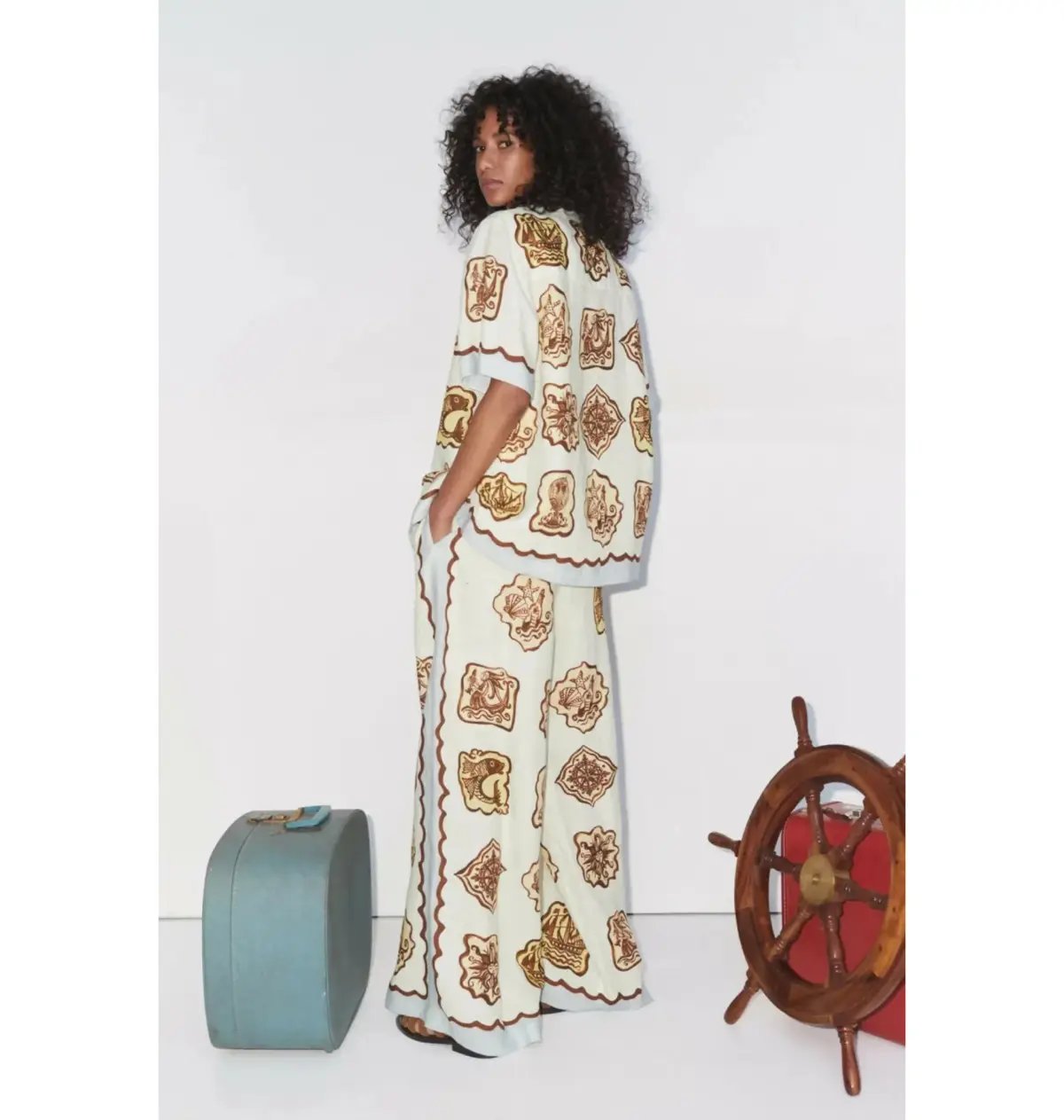 Alemais Relic Shirt and Pant Set Print Size AU 14 photo 3