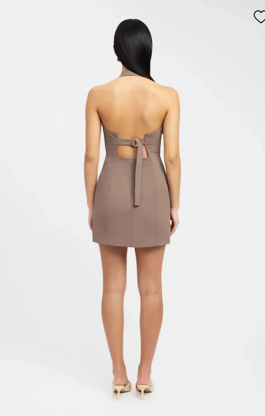 Kookai Ariel Buckle Halter Mini Dress  Size 6 photo 2