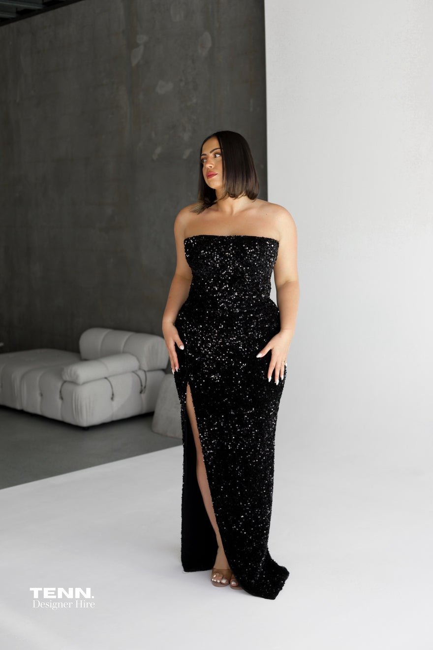 Lia Stublla Kendall Gown - Black photo 3