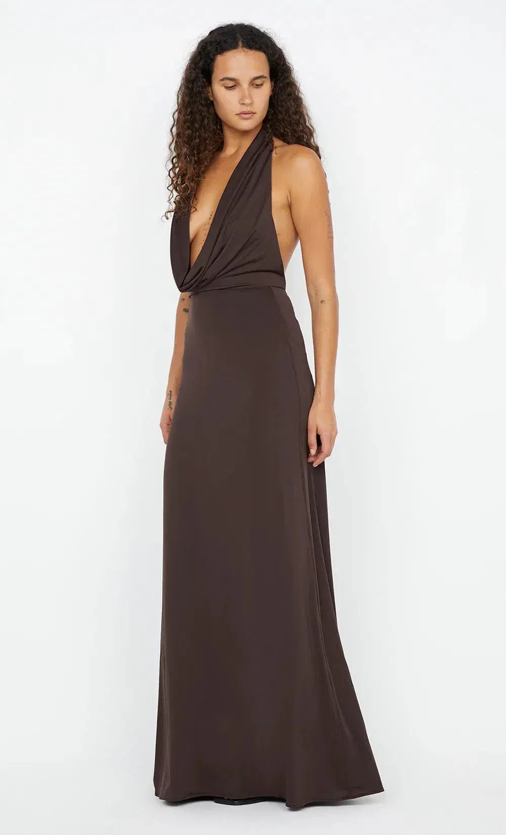 Bec and Bridge Nessie Maxi Dress in Brown Size AU 8 photo 2