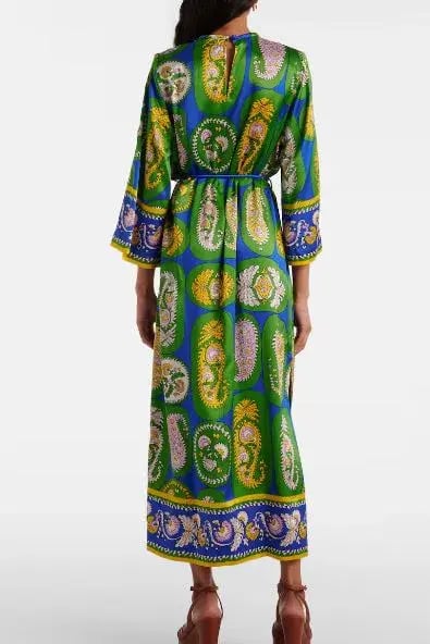 Alemais Printed Silk Maxi Dress My Theresa Exclusive Size 16 photo 4