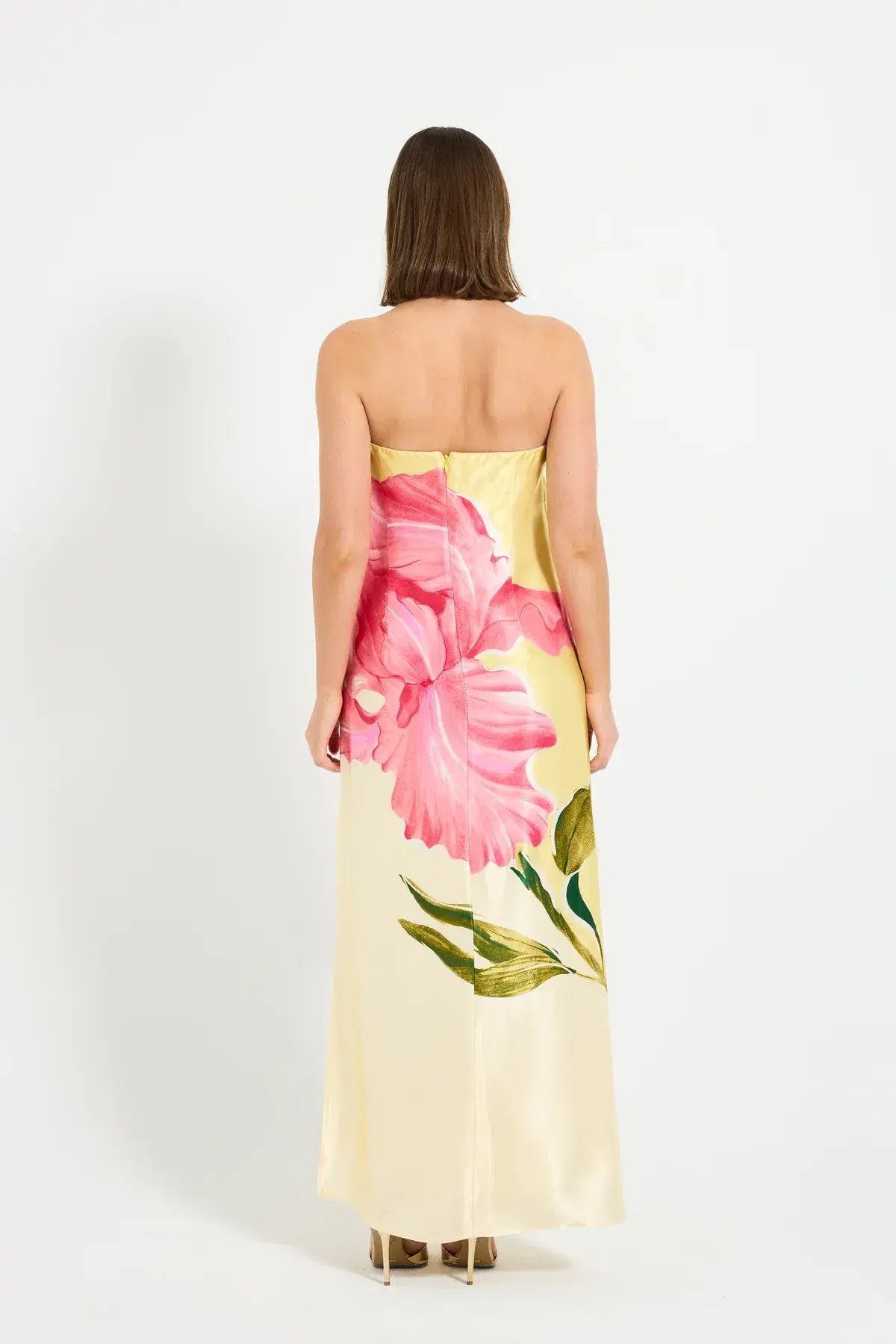 Pasduchas Amelie Column Maxi Dress Floral Size AU 10 photo 3