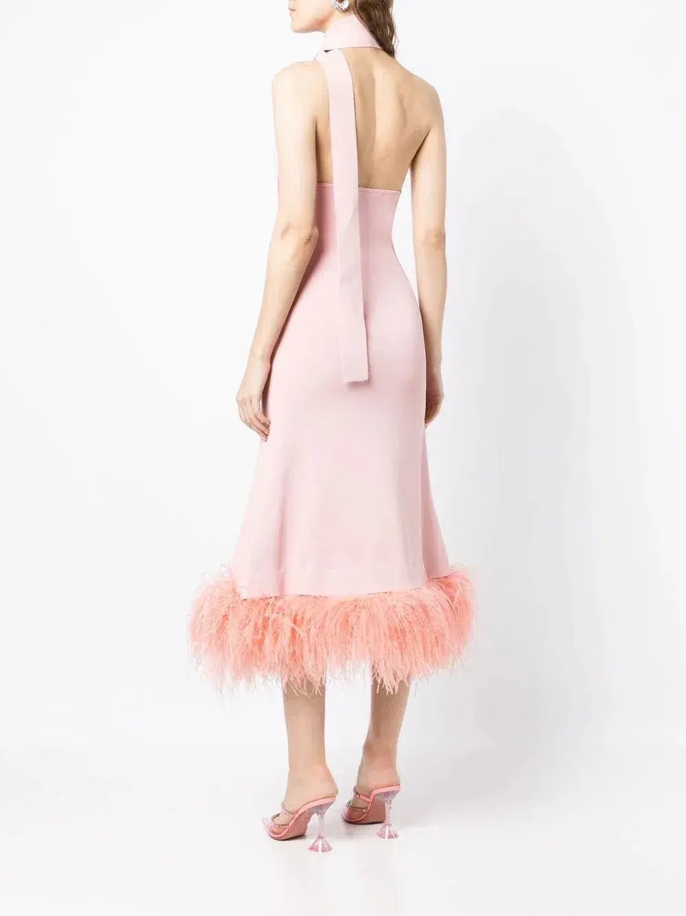 Rachel Gilbert Rita Dress Pink Size L photo 2