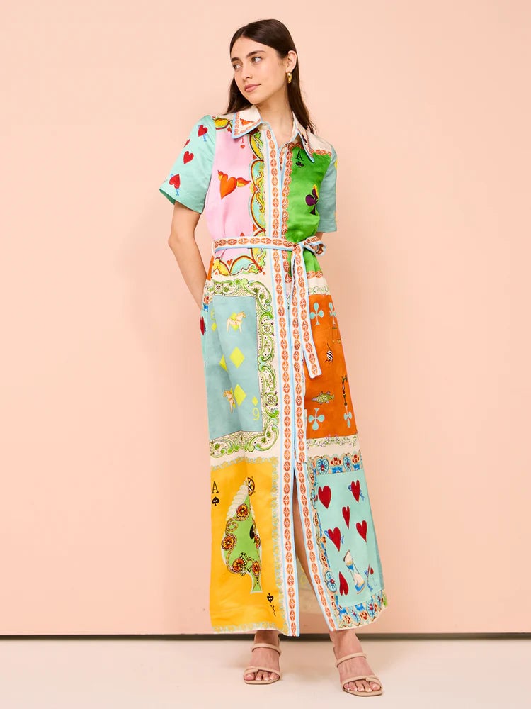 Alemais Rummy Shirtdress In Multi photo 2