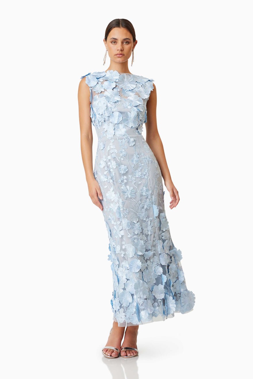 Elliatt Selene Cocktail Dress - Blue photo 3