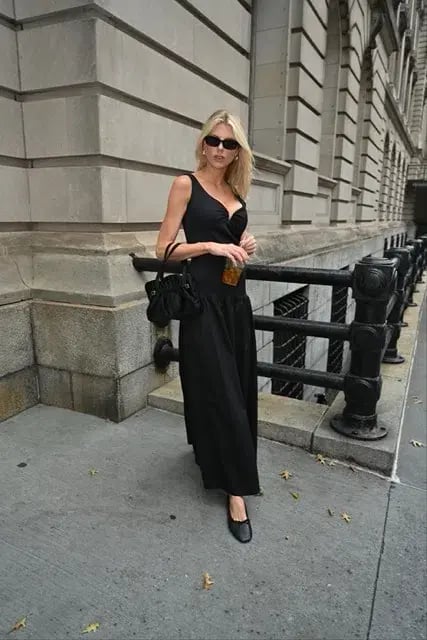 Anna Quan Florence Dress Black Noir Size 8 photo 2