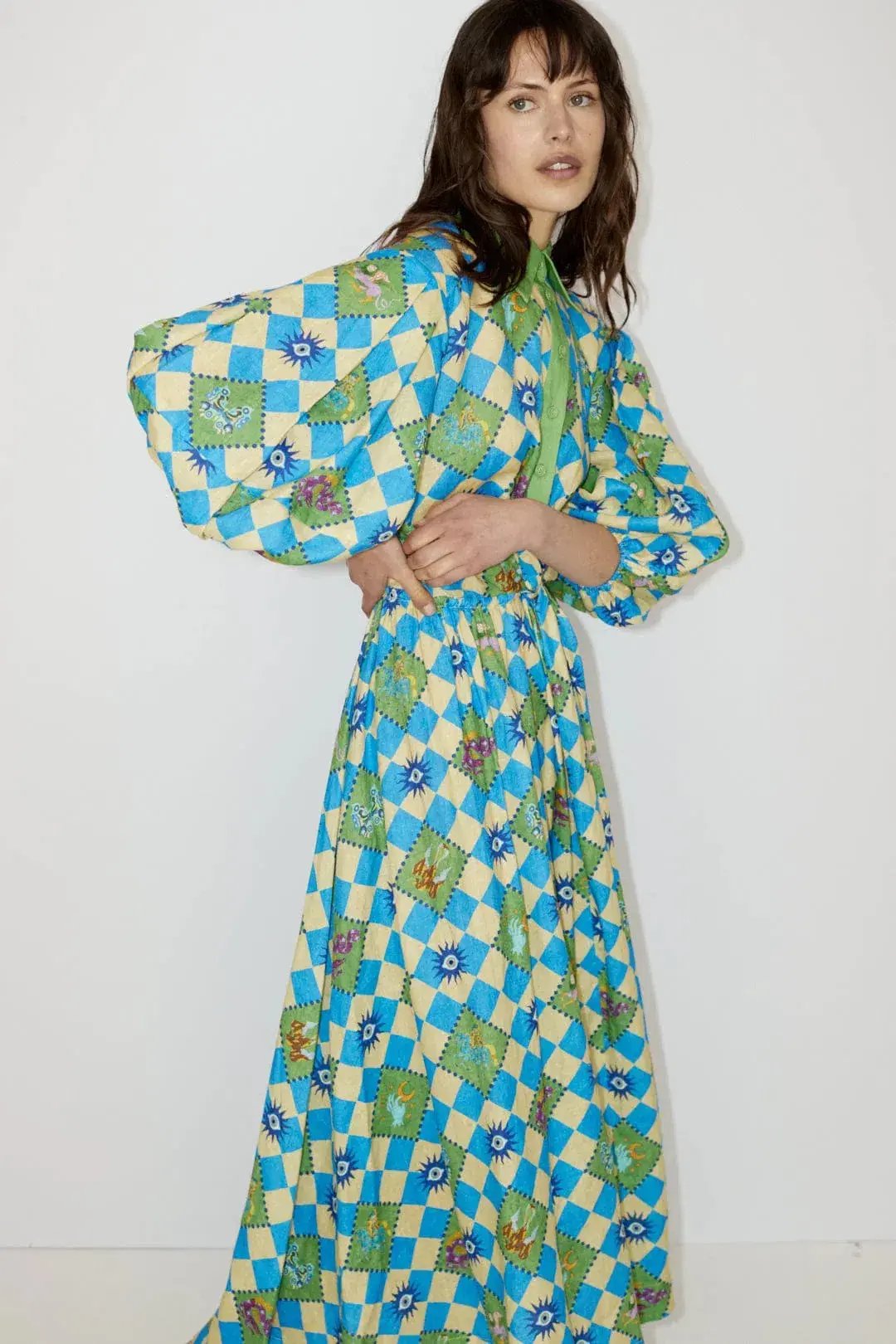 Alemais Lou Twist Front Shirtdress Print - Size 12 photo 3
