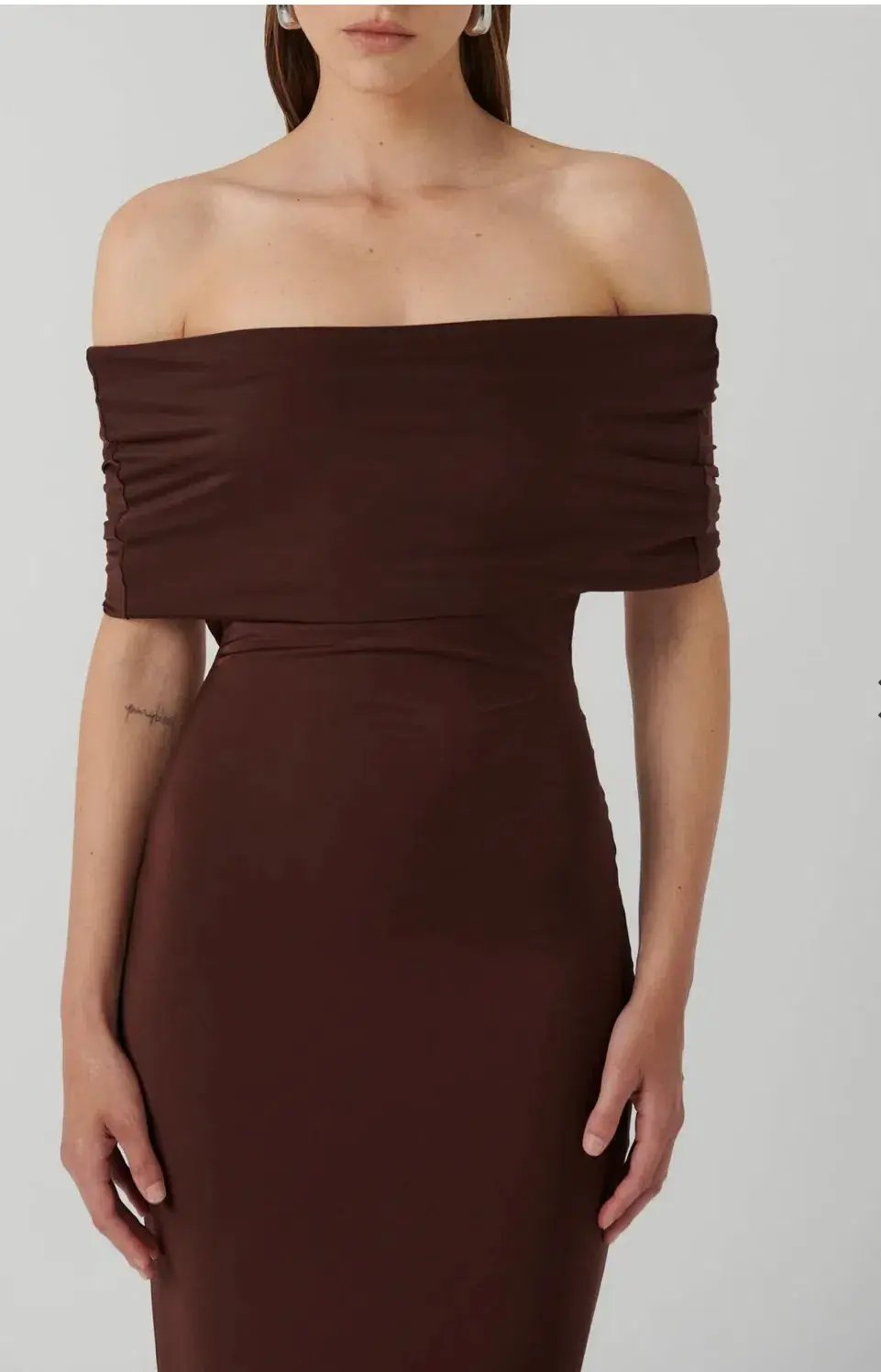 Effie Kats Viela Gown Cocoa Brown Size M / AU 10 photo 5