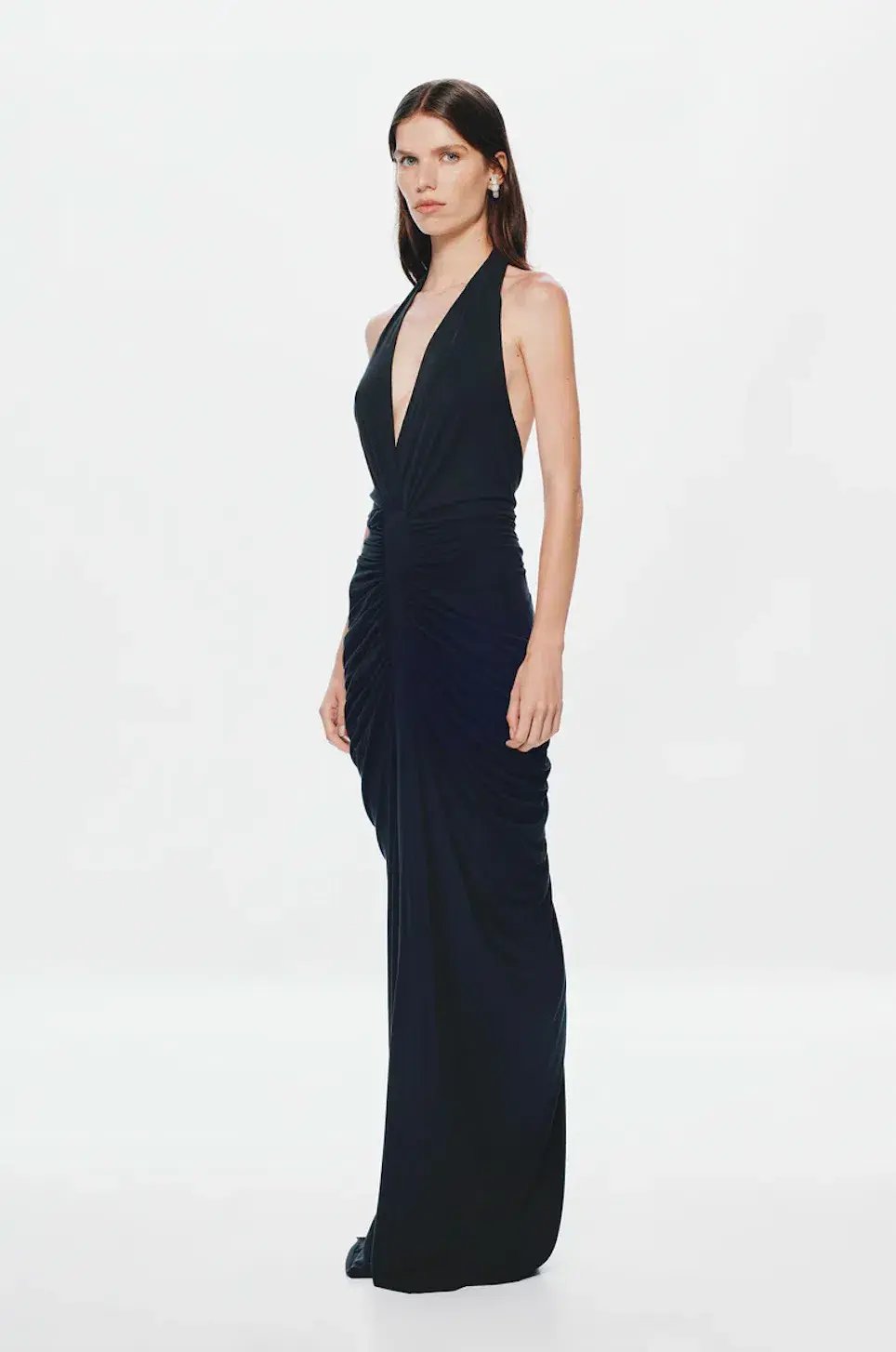 MISHA THE VENUS GATHERED CUPRO DRESS. SIZE S / AU 8-10 photo 5