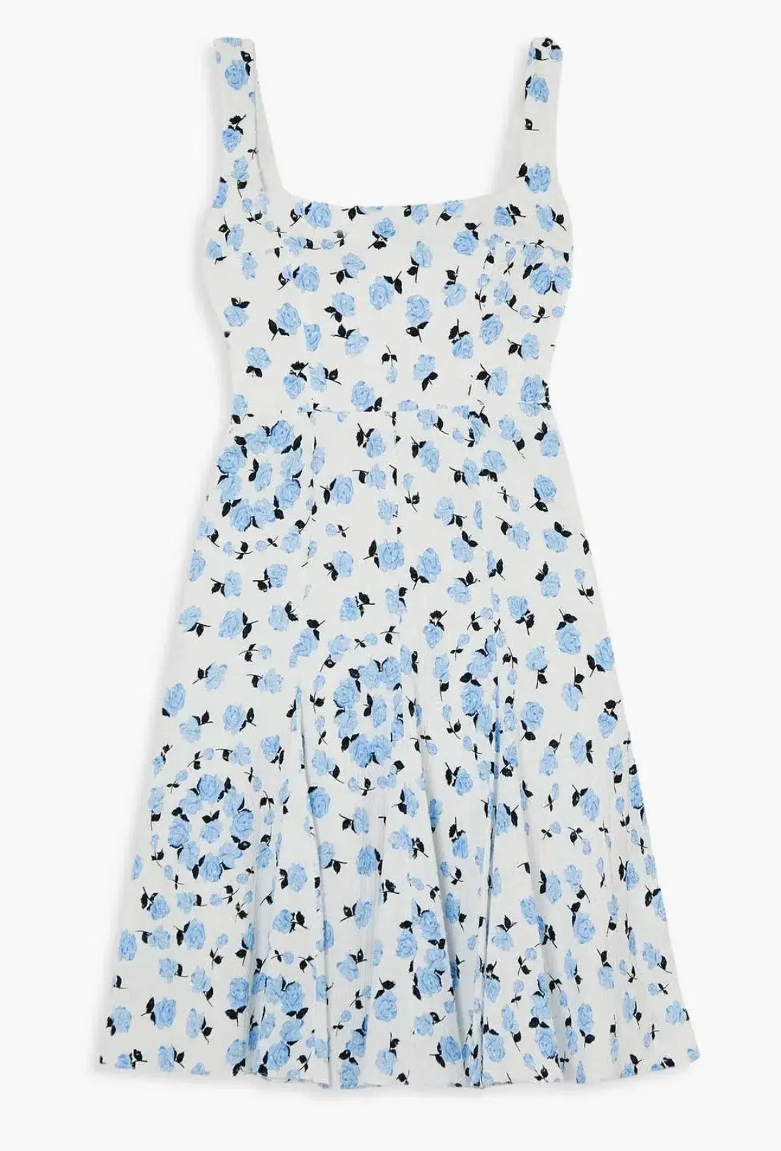 Emilia Wickstead Dena Floral Print Dress Swiss-dot Light Blue  Size AU 12 photo 4