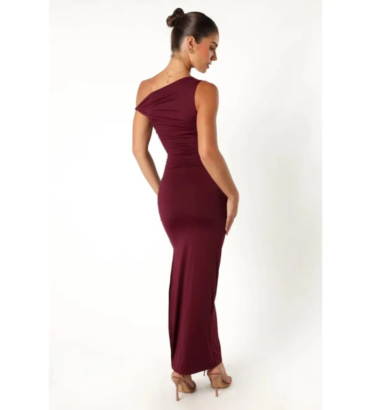 Runaway The Label Karmina Midi Dress Merlot Size AU 8 photo 5