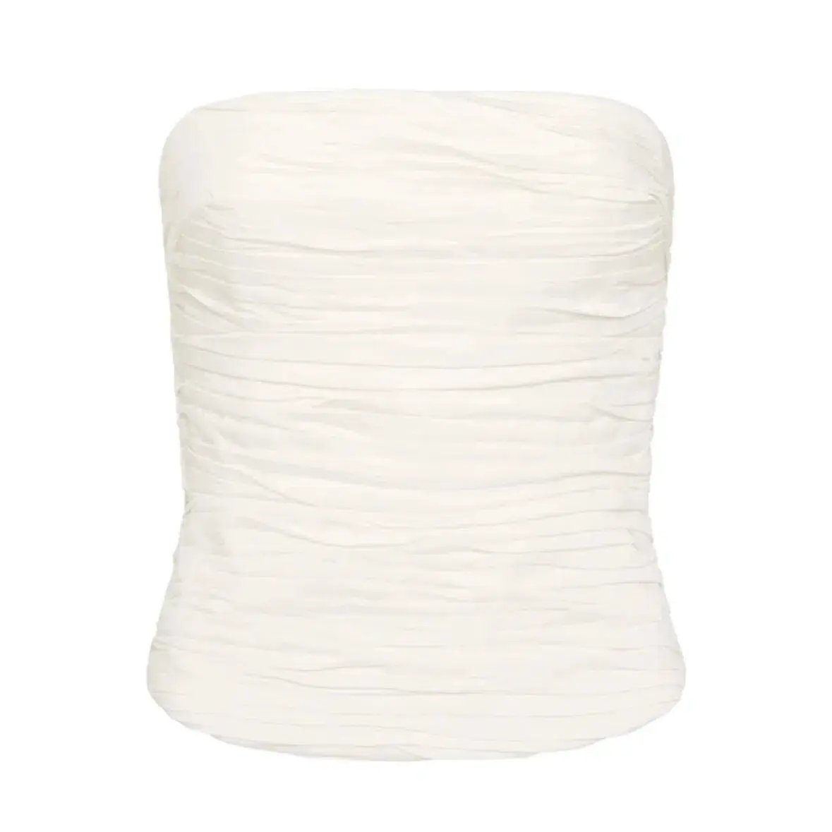 Aje Sunbeam Ruched Bustier Ivory Size 4 photo 4