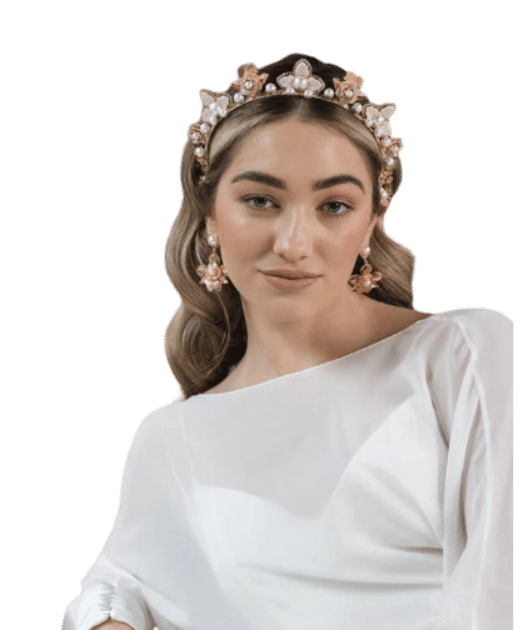 Ashlee Lauren Gold Sofia Pearl Earrings photo 5