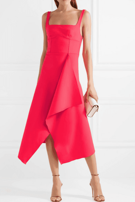 Dion Lee Bustier Midi Dress Acid Pink Size 4 photo 2