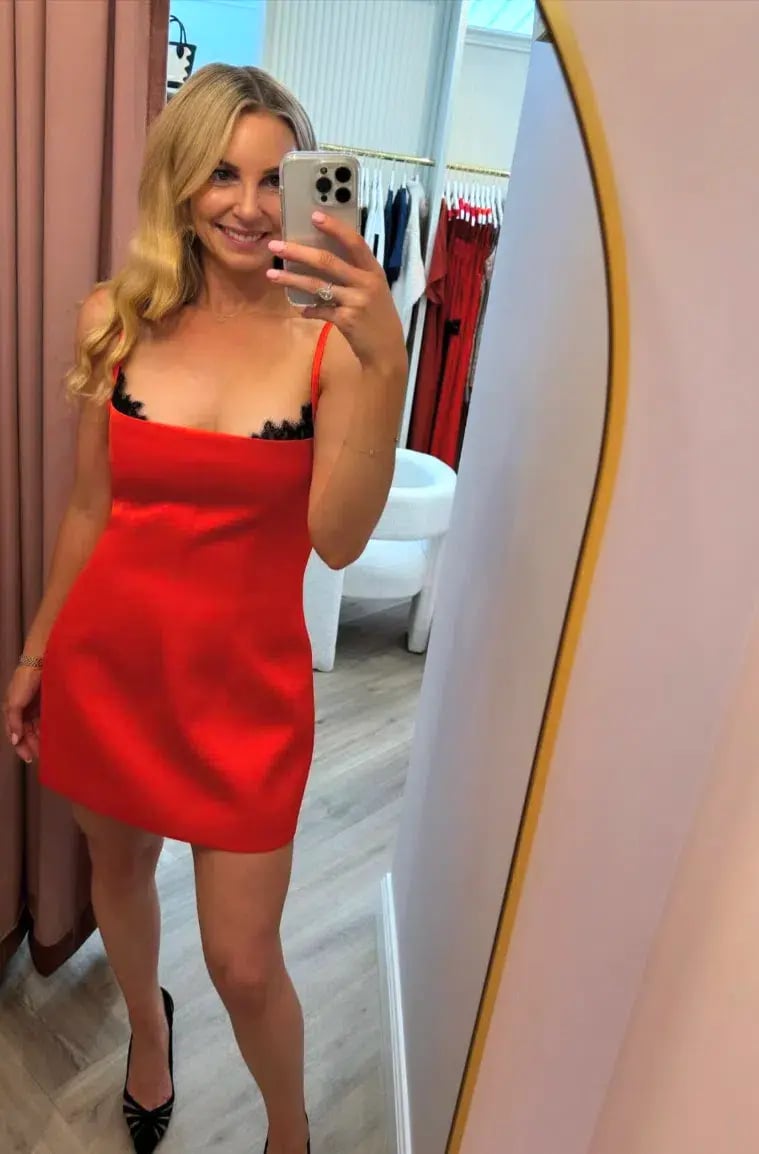 Sir Poppy Contoured Mini Dress Tangerine Size 4 / Aus 14 photo 8