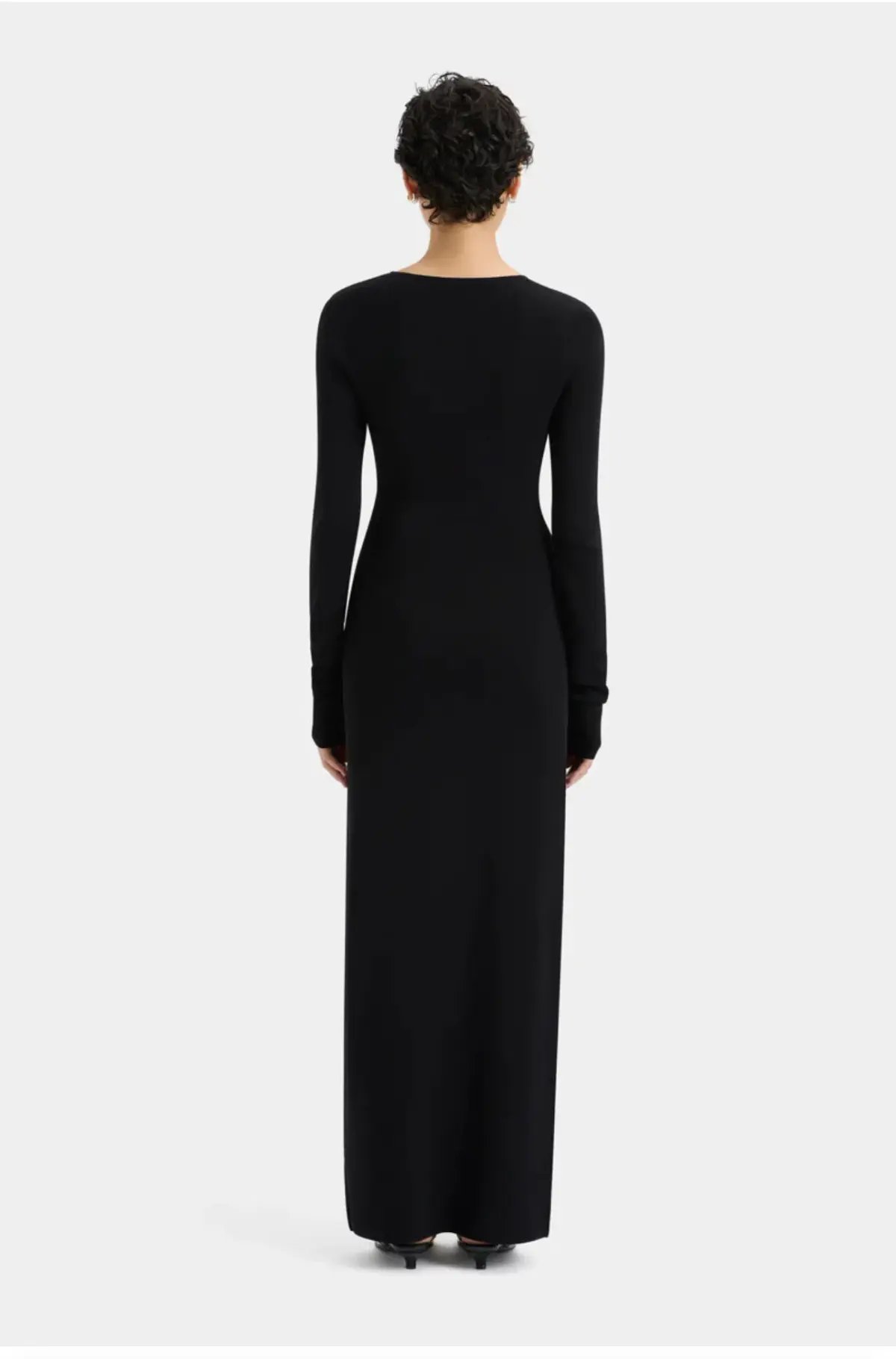 Sir the Label Kinetic Beaded Long Sleeve Maxi Dress Black Size 0 / AU 6 photo 3