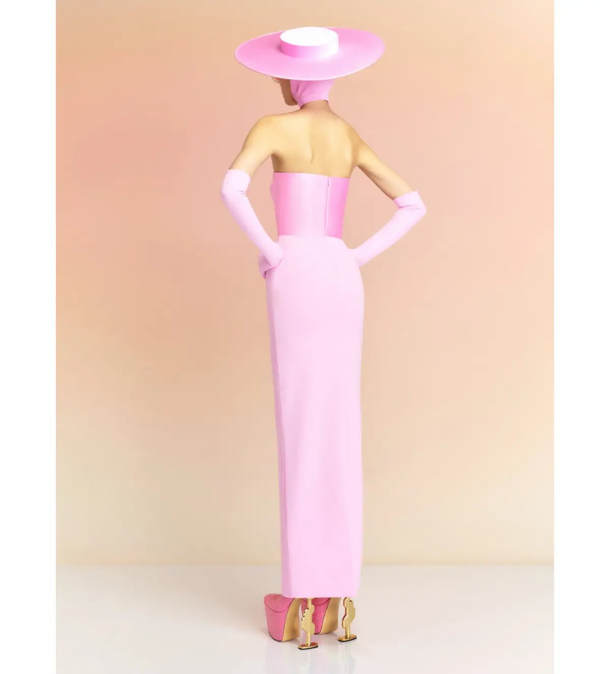 Solace London  The Afra Maxi Dress in Blush Size S/Au 8 photo 3