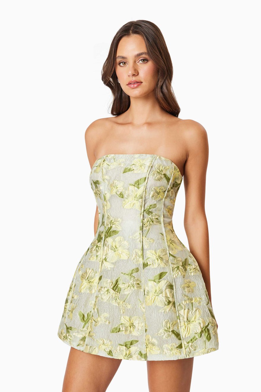 Elliatt Green Darner Dress - Multi photo 3