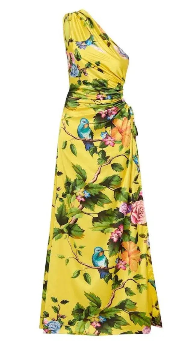 Sonya Moda Nour Royal Botanica Maxi Dress Yellow Floral Size 8 photo 5