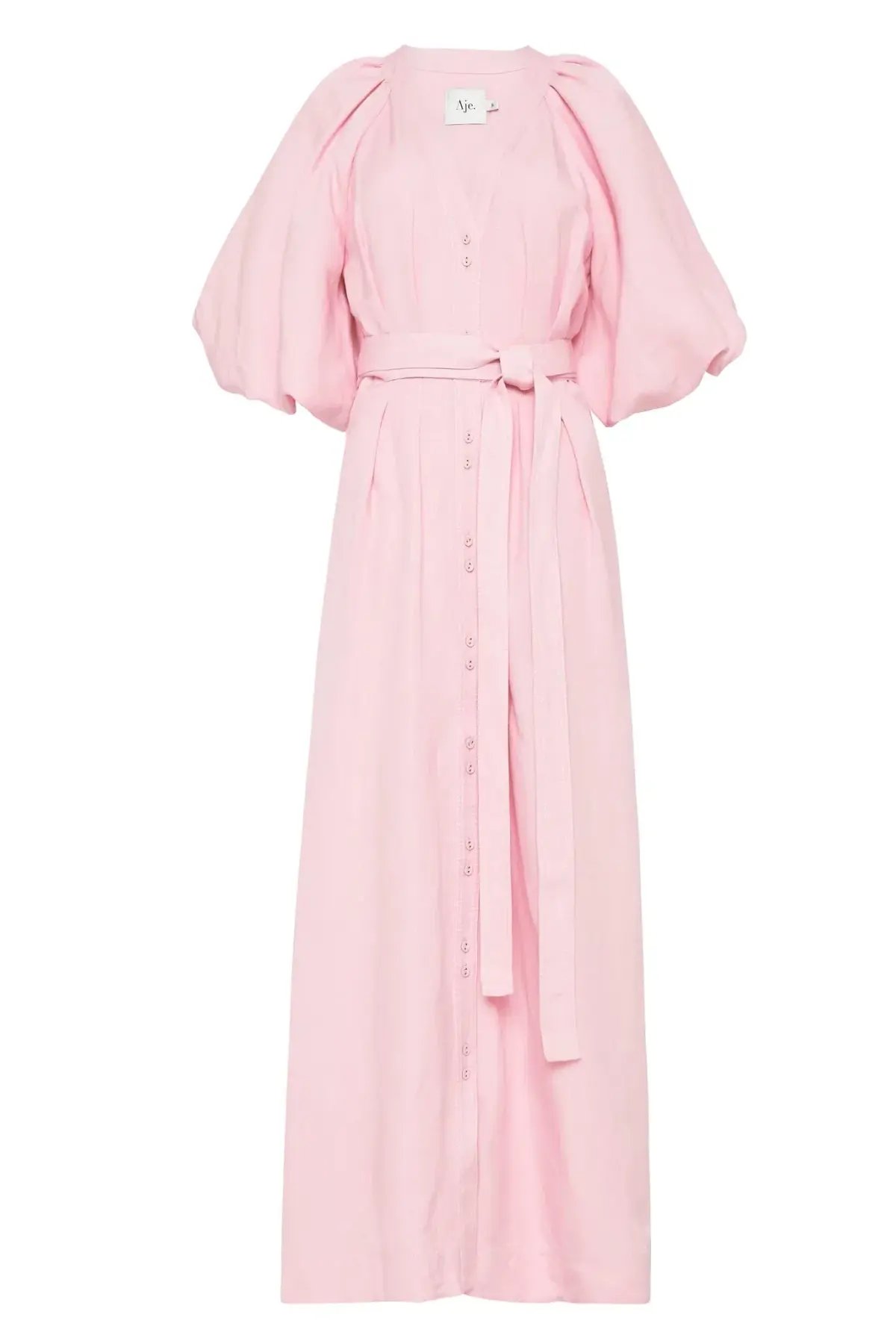 Aje Evermore Midi Dress Rose Pink Size 8 photo 5