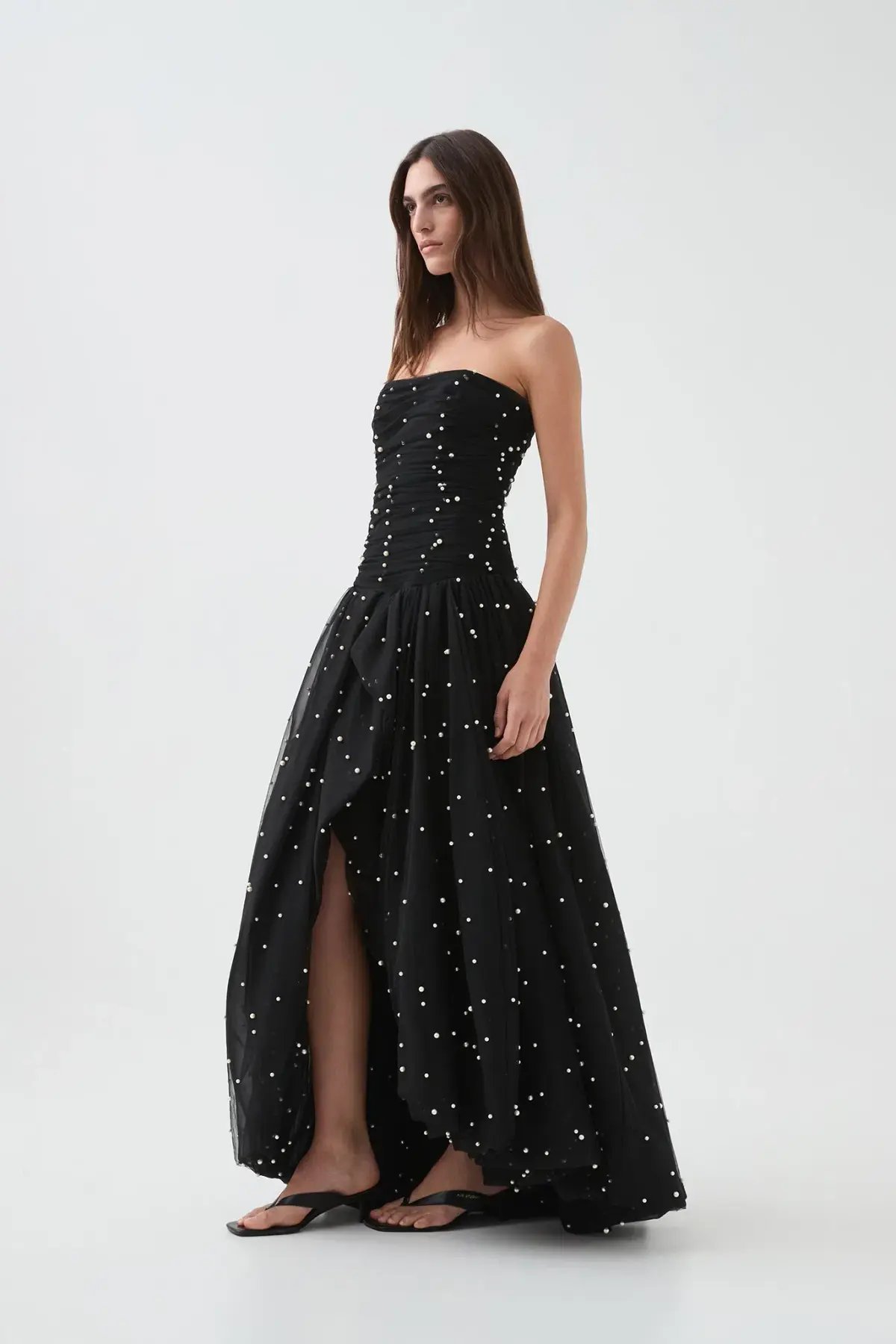 Aje Juniper Maxi Gown Black Size 8 photo 3